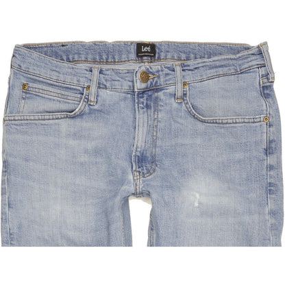 Lee Luke Men Blue Skinny Slim Stretch Jeans W33 L32