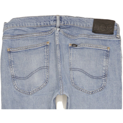 Lee Luke Men Blue Skinny Slim Stretch Jeans W33 L32