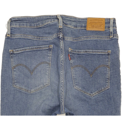 Levi's 721 Blue Skinny Slim Stretch Jeans High Waisted W30 L29