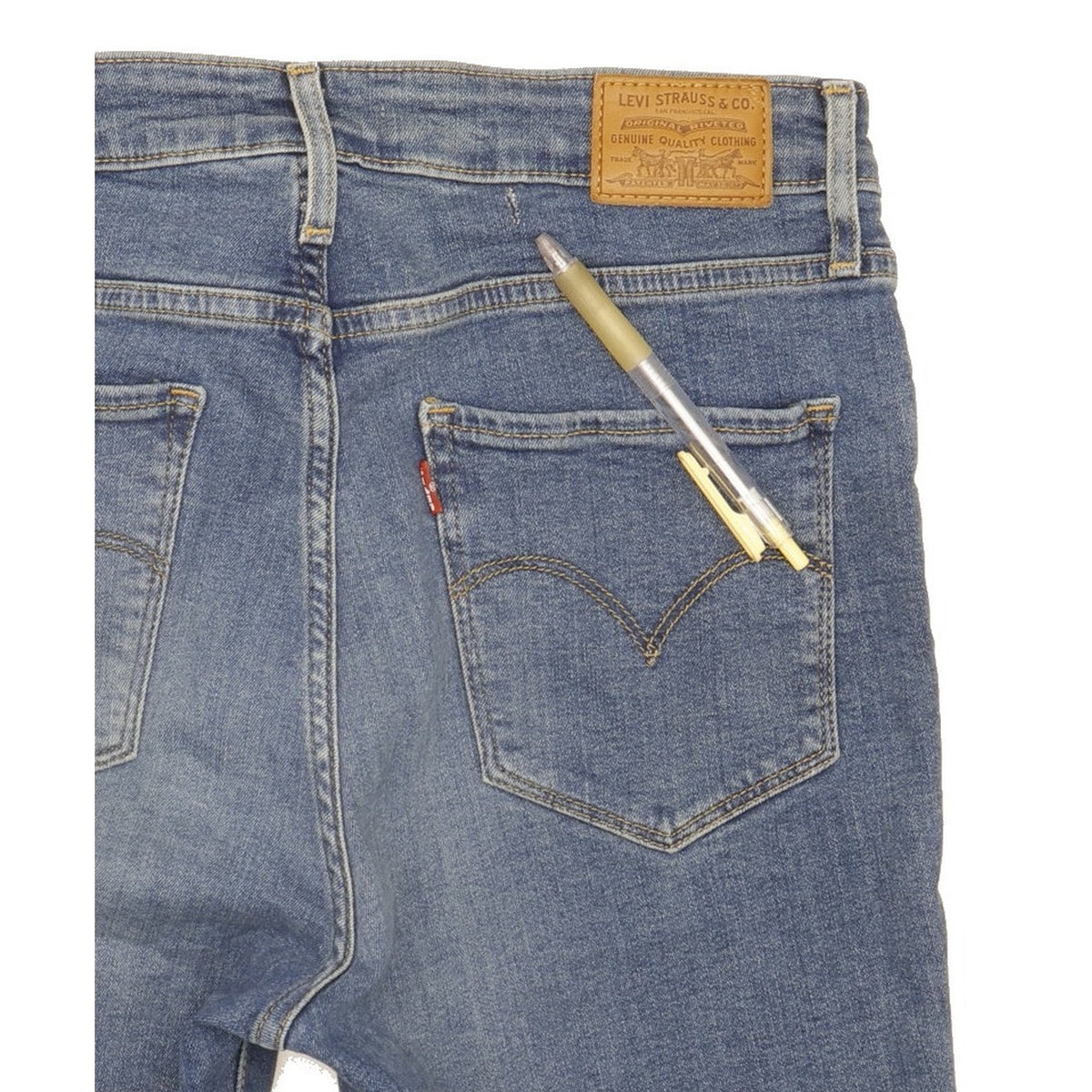 Levi's 721 Blue Skinny Slim Stretch Jeans High Waisted W30 L29