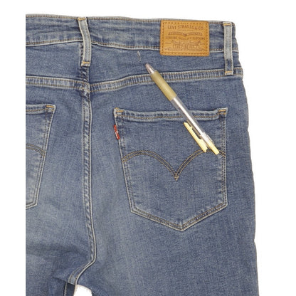 Levi's 721 Blue Skinny Slim Stretch Jeans High Waisted W30 L29