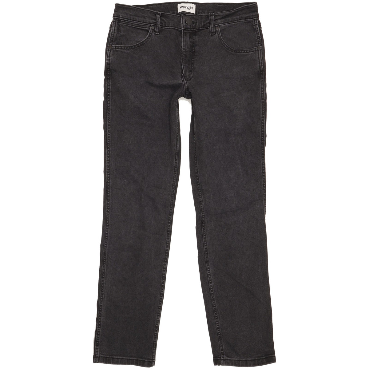 Wrangler Greensboro Men Black Straight Regular Jeans W32 L32