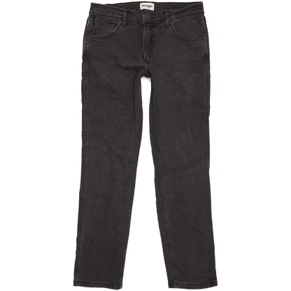 Wrangler Greensboro Men Black Straight Regular Jeans W32 L32