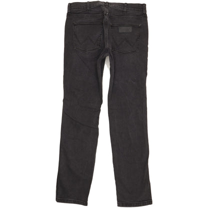 Wrangler Greensboro Men Black Straight Regular Jeans W32 L32