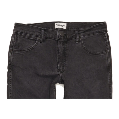 Wrangler Greensboro Men Black Straight Regular Jeans W32 L32