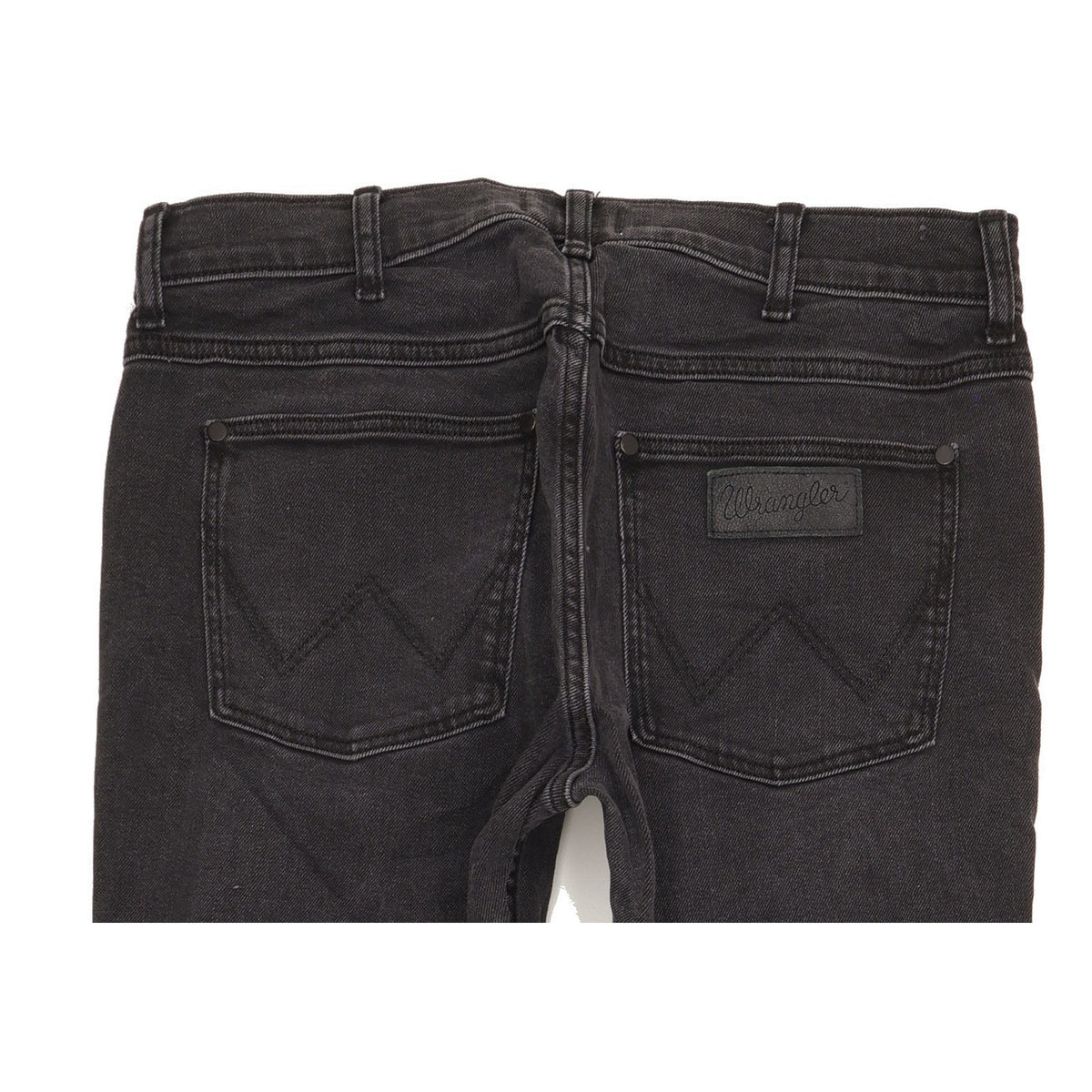 Wrangler Greensboro Men Black Straight Regular Jeans W32 L32