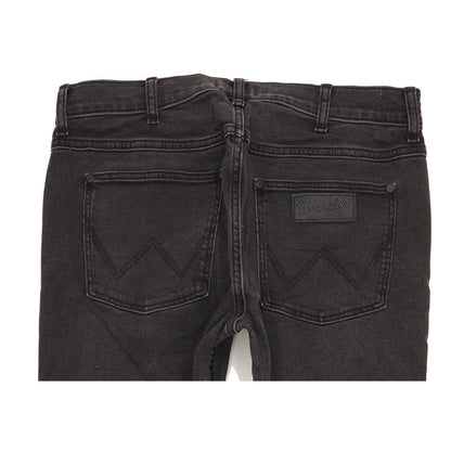 Wrangler Greensboro Men Black Straight Regular Jeans W32 L32