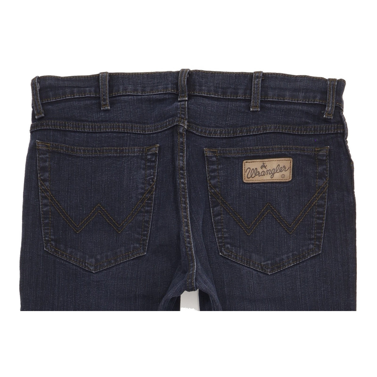 Wrangler Texas Men Navy Straight Regular Stretch Jeans W34 L32