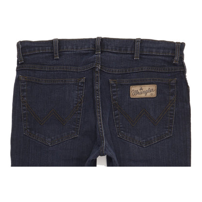 Wrangler Texas Men Navy Straight Regular Stretch Jeans W34 L32