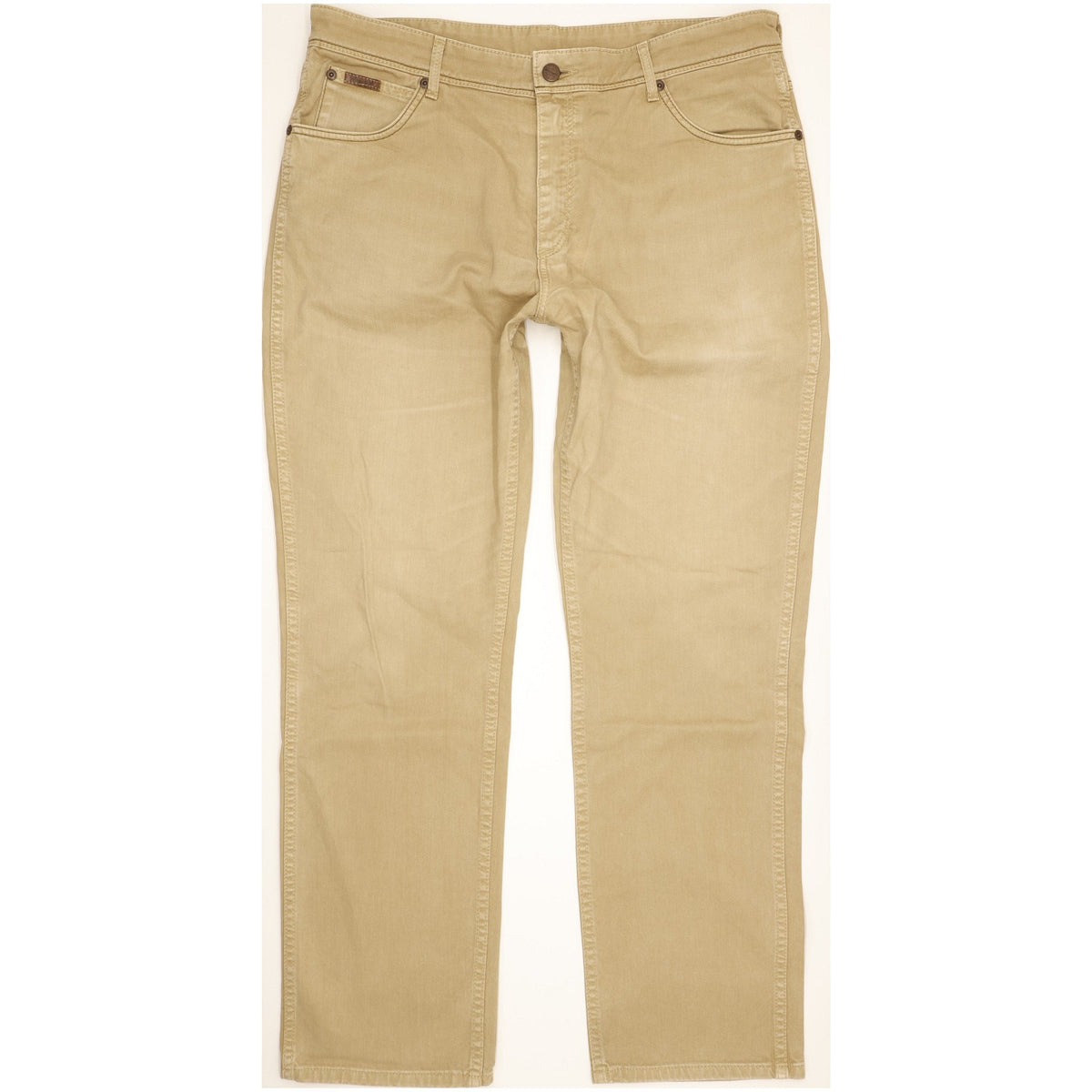 Wrangler Texas Men Beige Straight Regular Stretch Jeans W38 L31