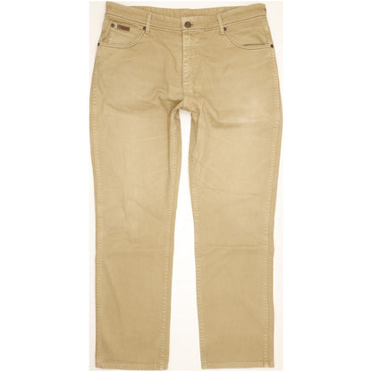 Wrangler Texas Men Beige Straight Regular Stretch Jeans W38 L31