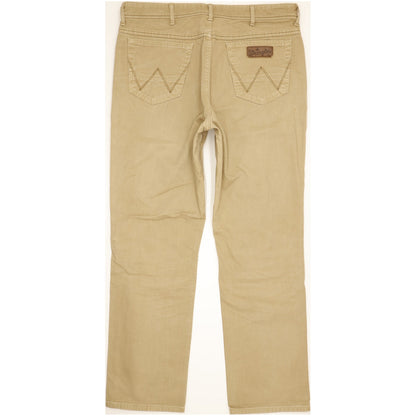 Wrangler Texas Men Beige Straight Regular Stretch Jeans W38 L31