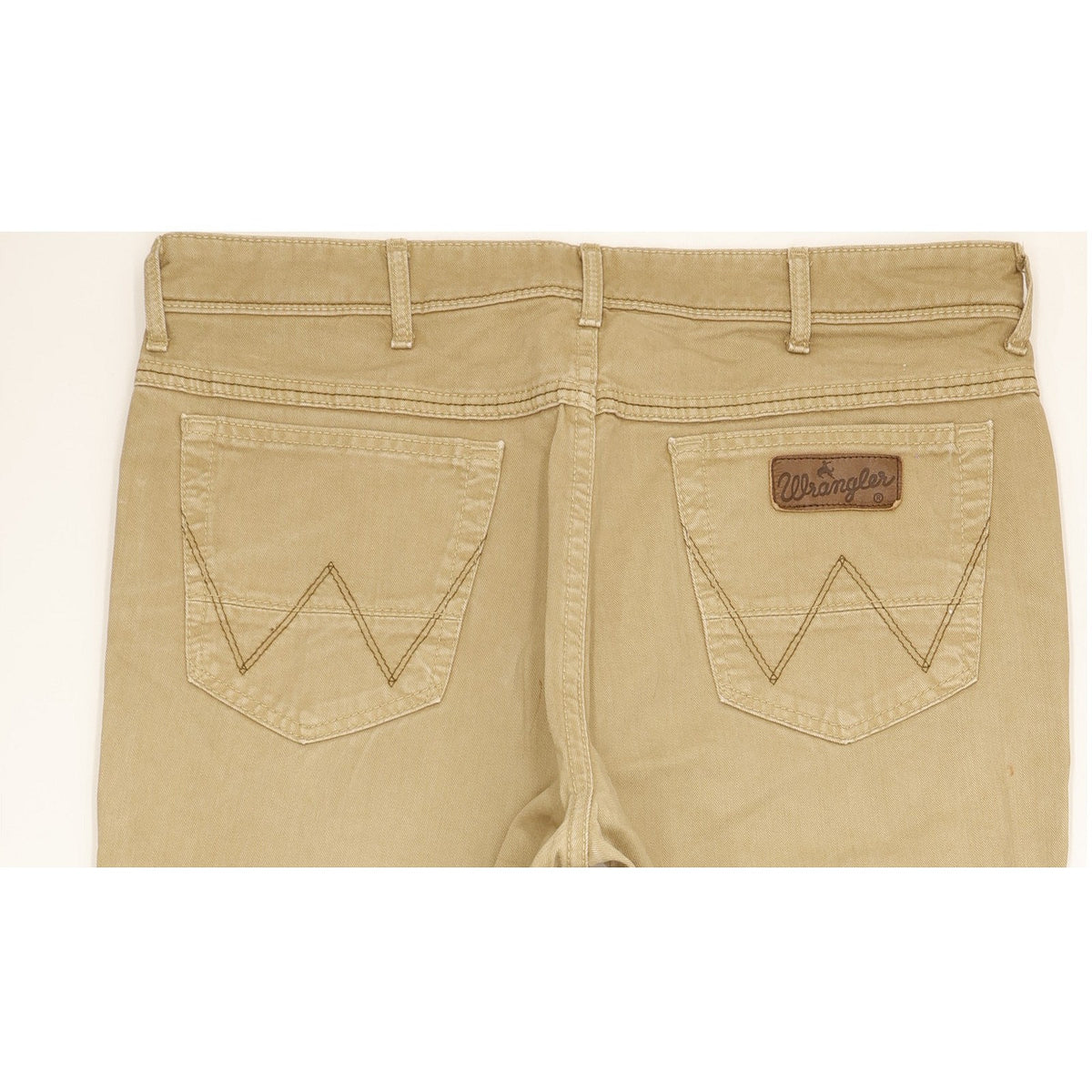 Wrangler Texas Men Beige Straight Regular Stretch Jeans W38 L31