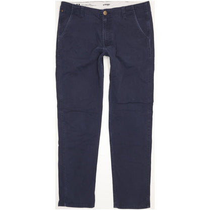 Wrangler Casey Jones Men Navy Straight Regular Chino Stretch Jeans W34 L33