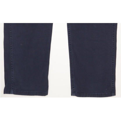 Wrangler Casey Jones Men Navy Straight Regular Chino Stretch Jeans W34 L33