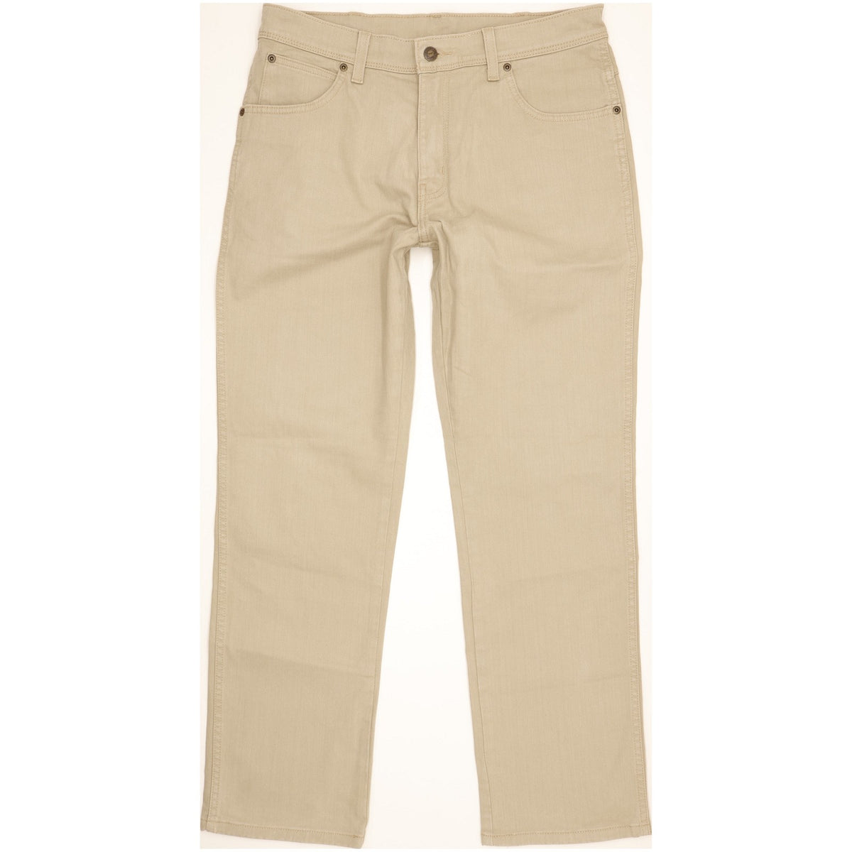 Wrangler Men Beige Straight Regular Stretch Jeans W33 L30