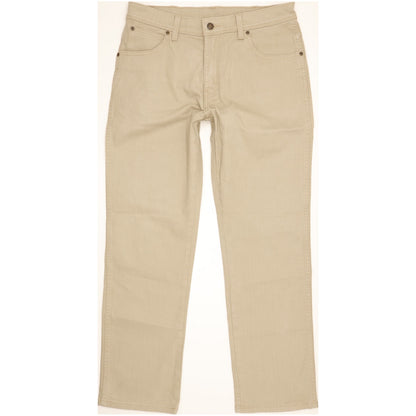 Wrangler Men Beige Straight Regular Stretch Jeans W33 L30