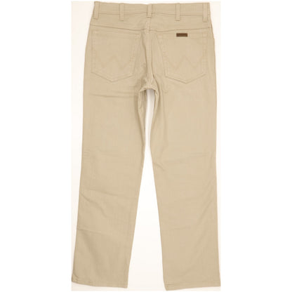 Wrangler Men Beige Straight Regular Stretch Jeans W33 L30