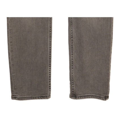 Lee Rider Men Grey Straight Slim Stretch Jeans W33 L32