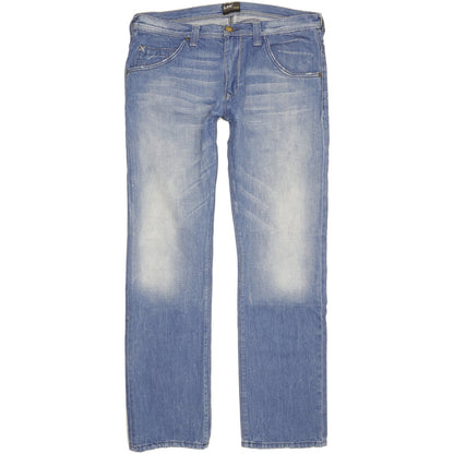 Lee Zed Men Blue Straight Regular Jeans W36 L33