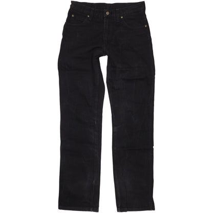 Wrangler Durable Quality Men Black Straight Regular Jeans W32 L35