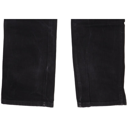 Wrangler Durable Quality Men Black Straight Regular Jeans W32 L35