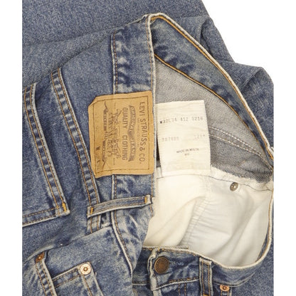 Levi's 412 Blue Straight Regular Jeans High Waisted W32 L30