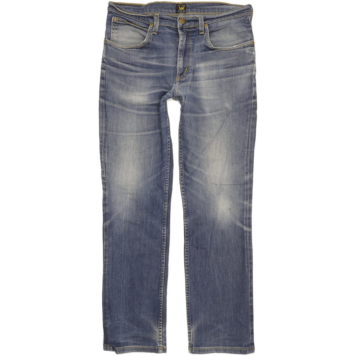 Lee Brooklyn Men Blue Straight Regular Stretch Jeans W33 L31