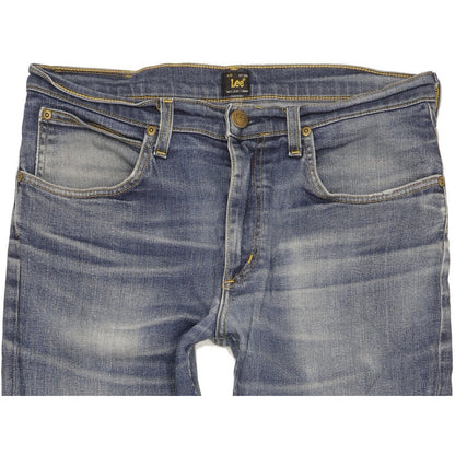 Lee Brooklyn Men Blue Straight Regular Stretch Jeans W33 L31