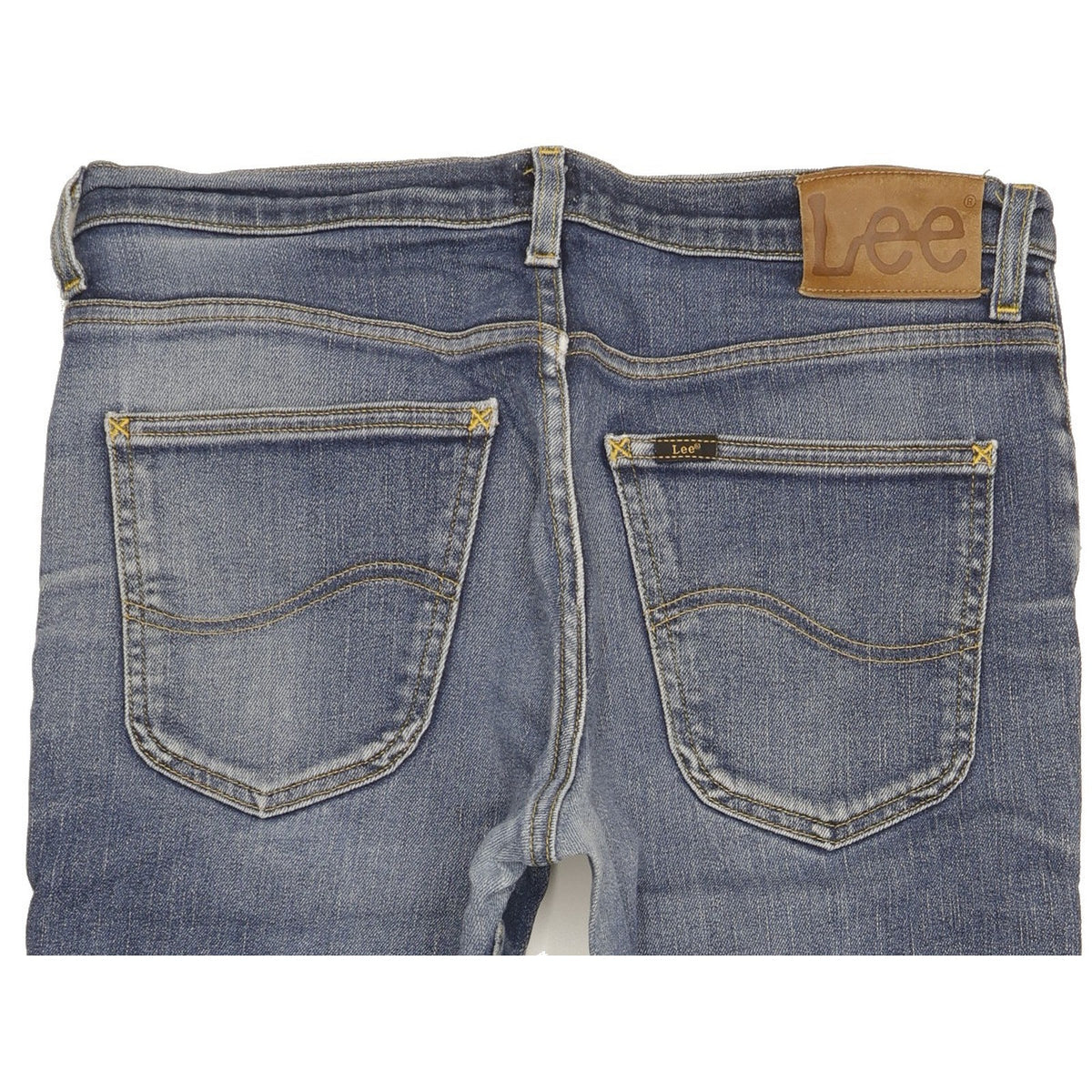 Lee Brooklyn Men Blue Straight Regular Stretch Jeans W33 L31