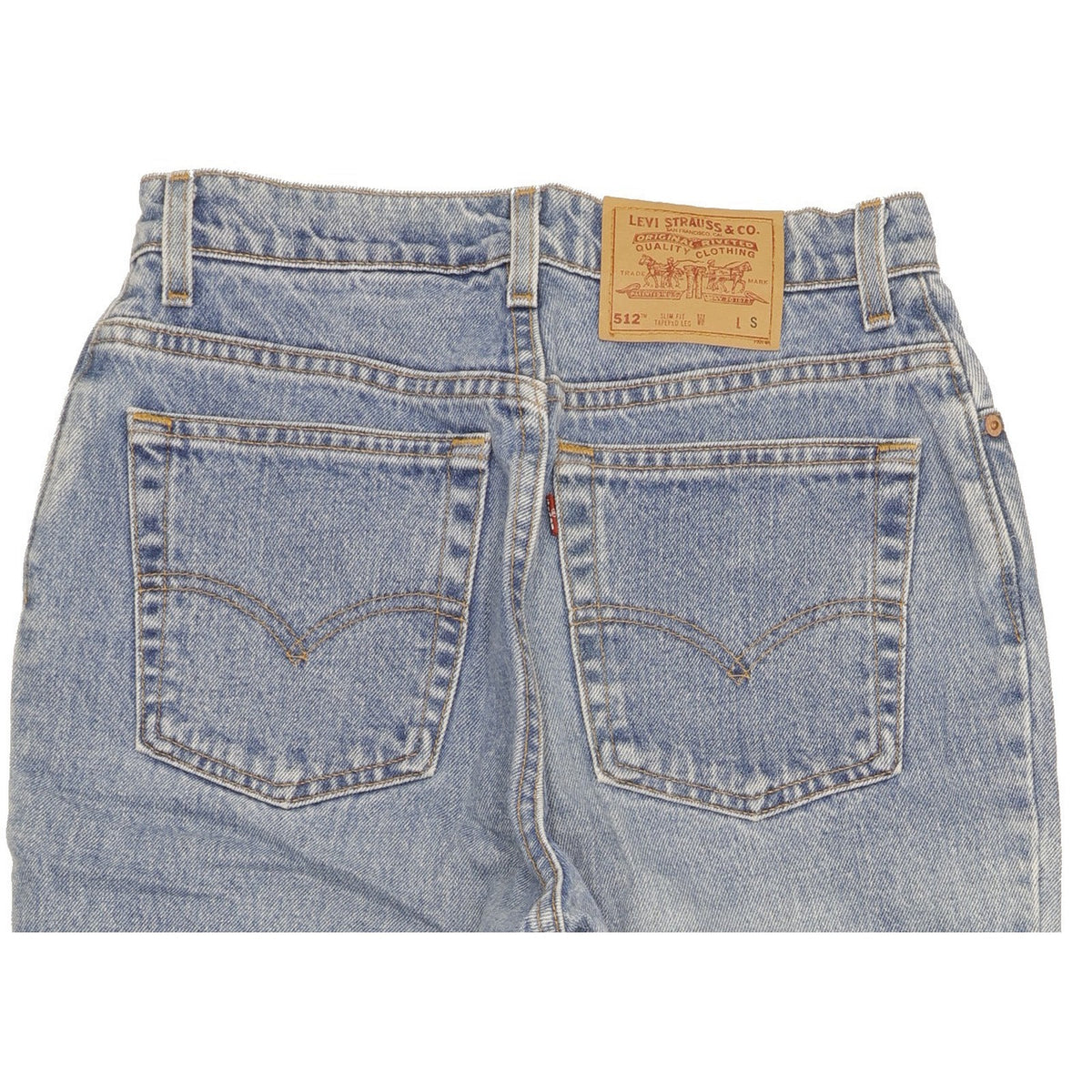 Levi's 512 Made in USA Blue Tapered Slim Mom Jeans High Waisted W28 L28