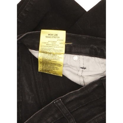 Wrangler Texas Men Black Straight Regular Stretch Jeans W34 L29