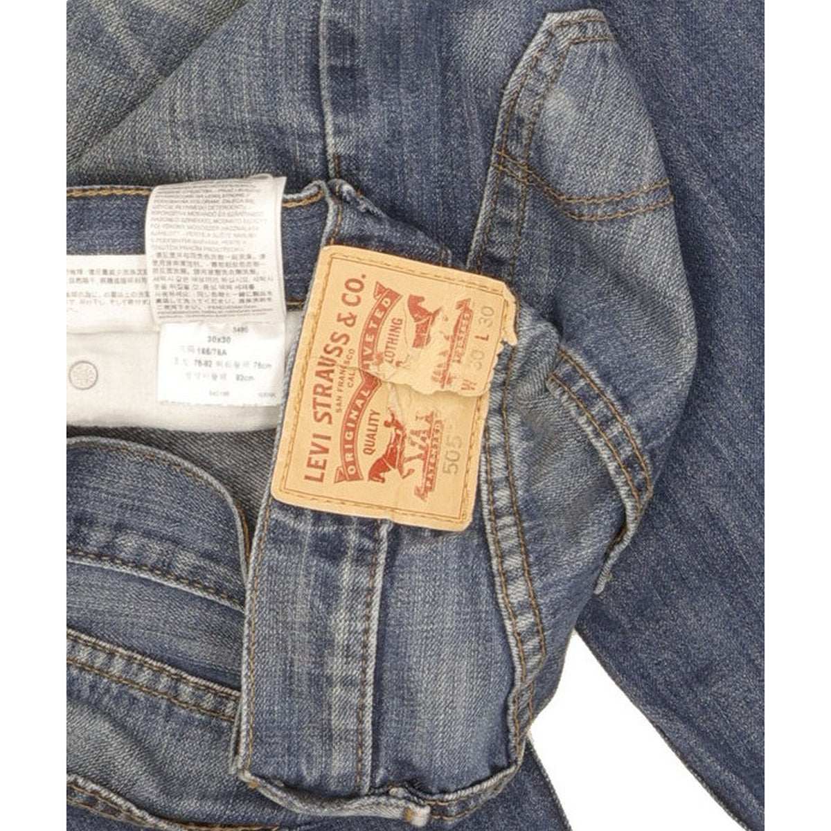 Levi's 505 Men Blue Straight Regular Jeans W30 L28