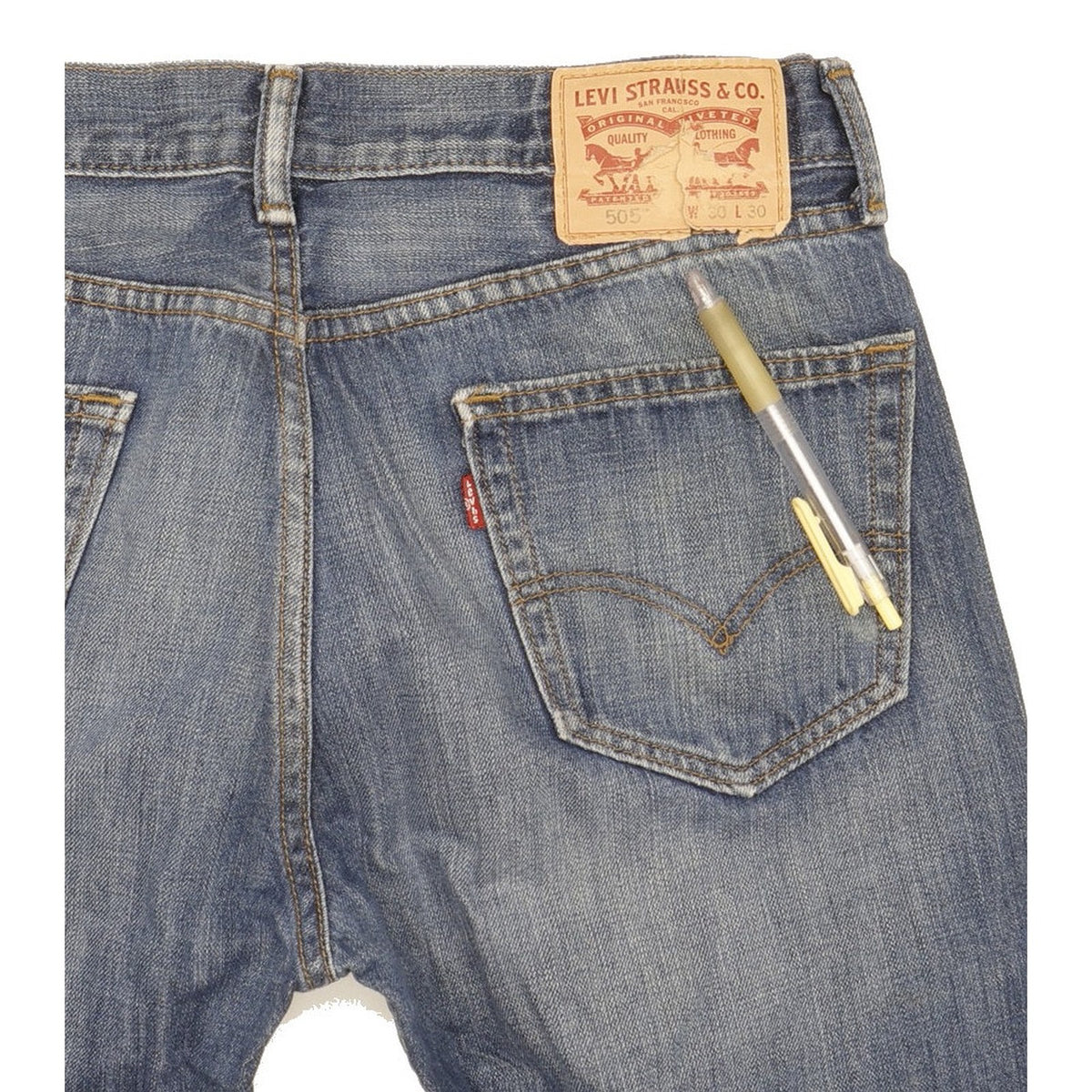 Levi's 505 Men Blue Straight Regular Jeans W30 L28