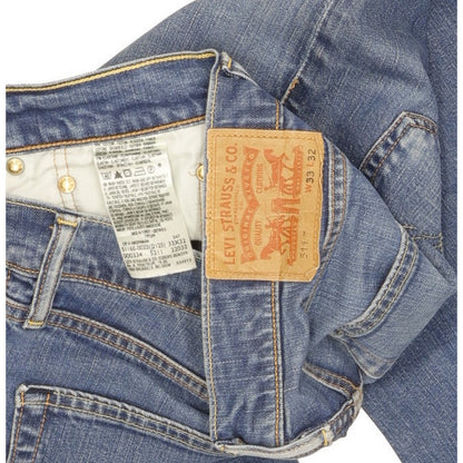 Levi's 511 Men Blue Straight Slim Stretch Jeans W33 L30