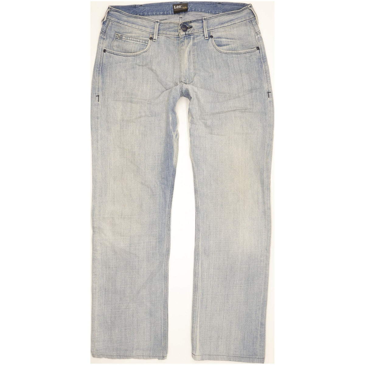 Lee Clark Men Blue Straight Regular Jeans W34 L32