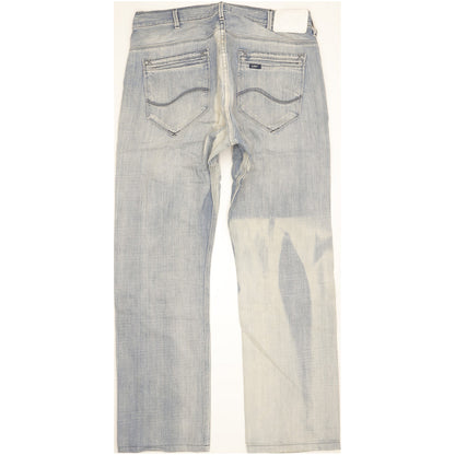 Lee Clark Men Blue Straight Regular Jeans W34 L32