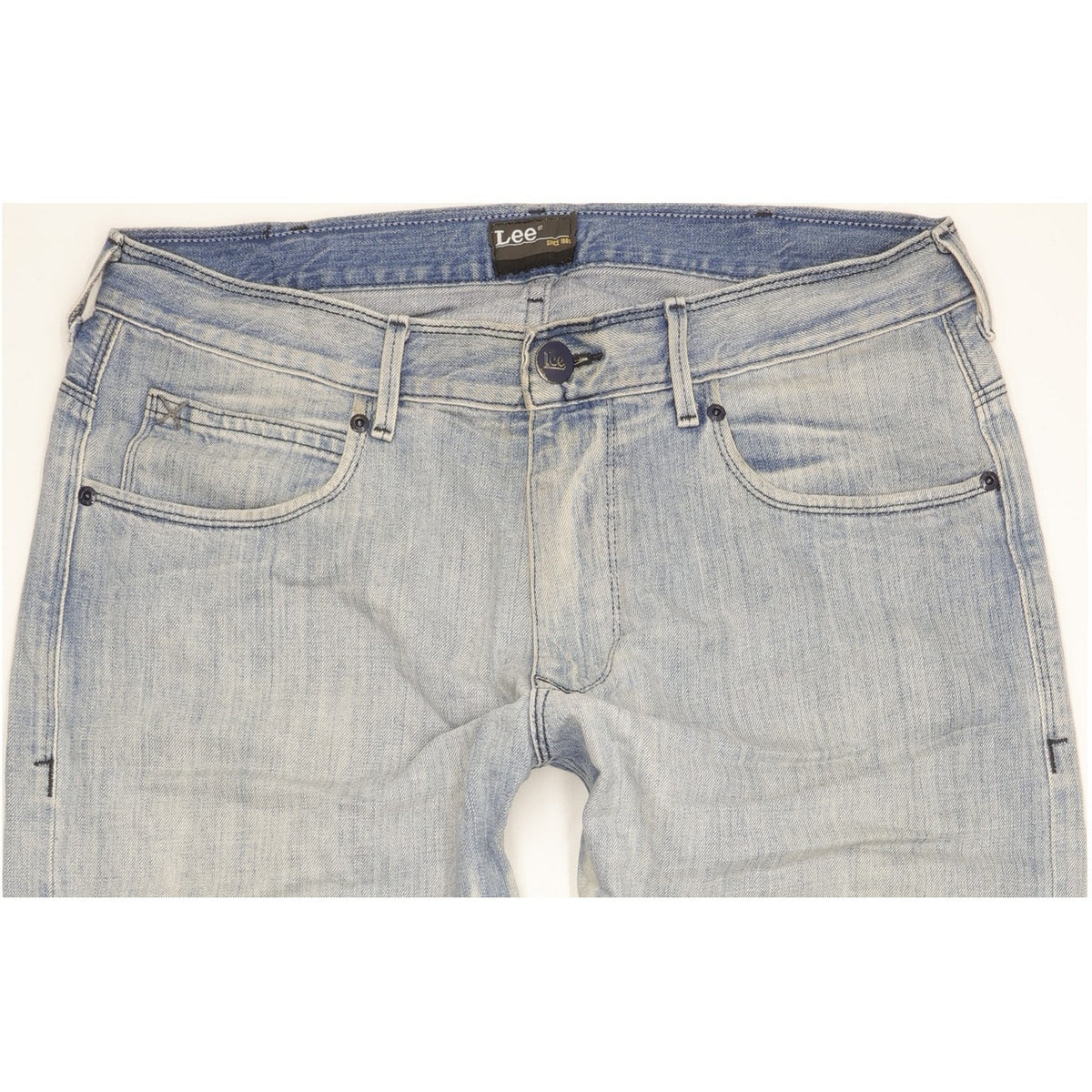 Lee Clark Men Blue Straight Regular Jeans W34 L32