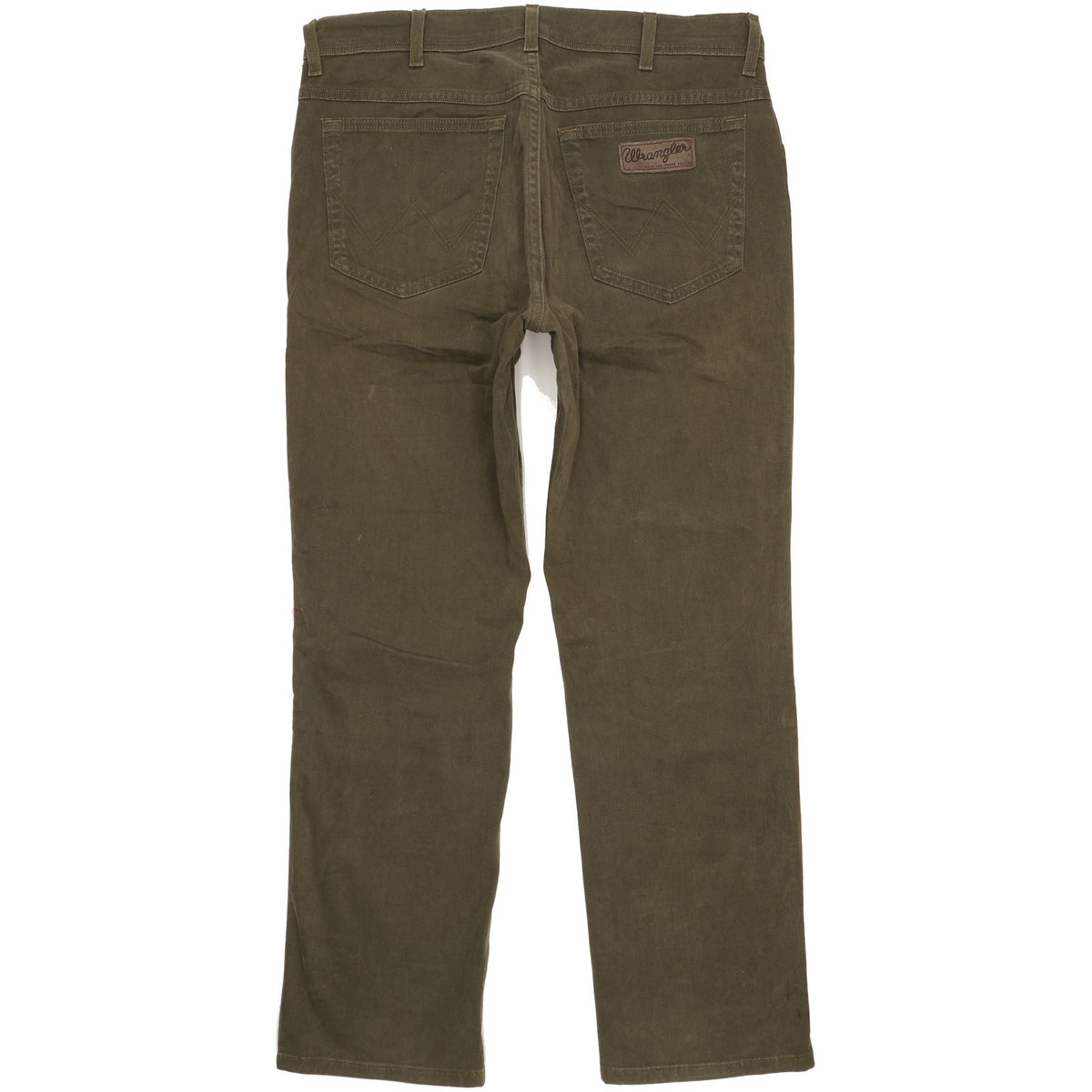 Wrangler Texas Men Green Straight Regular Stretch Jeans W35 L30