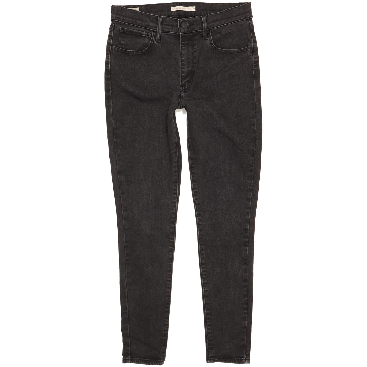Levi's 720 Black Skinny Slim Stretch Jeans High Waisted W30 L28
