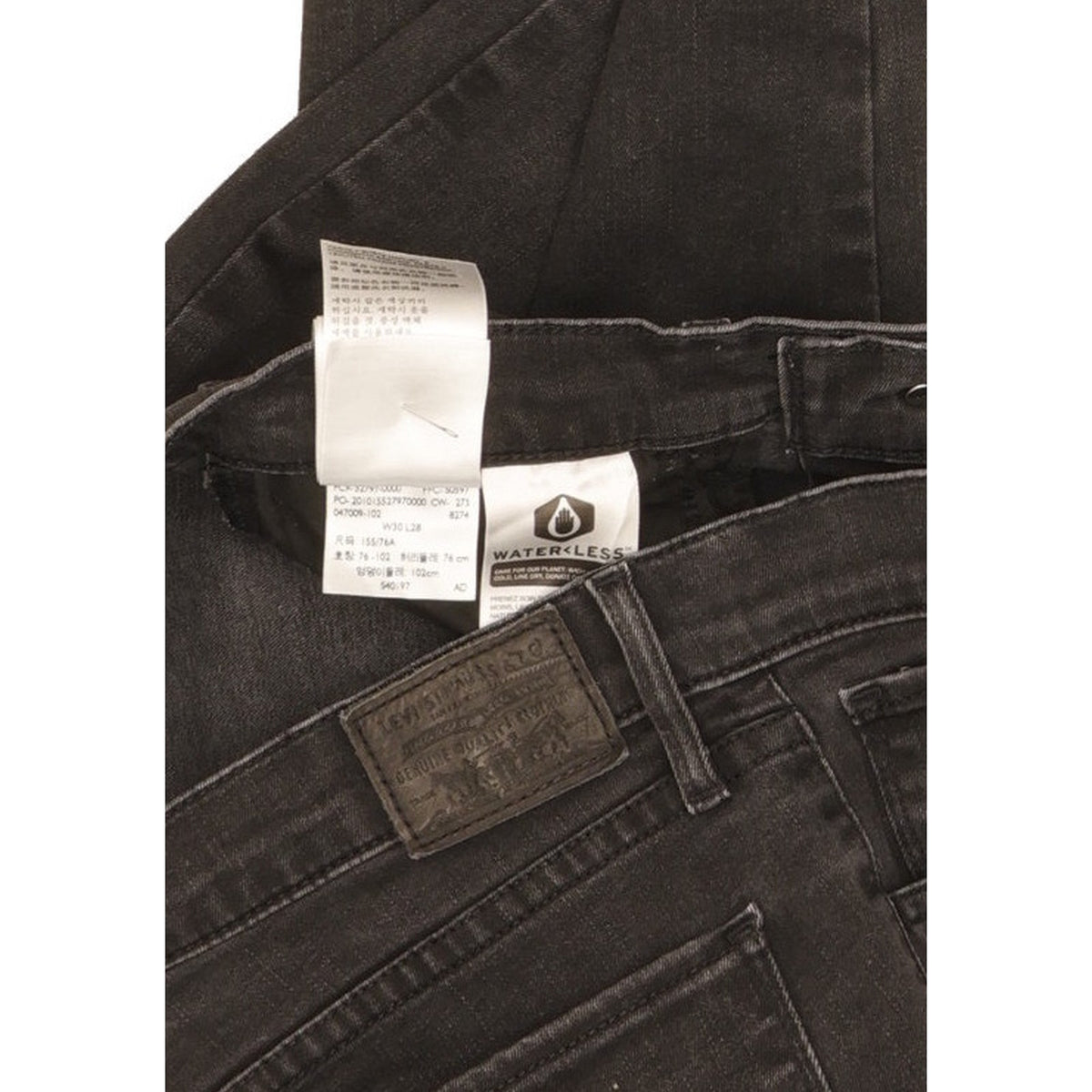 Levi's 720 Black Skinny Slim Stretch Jeans High Waisted W30 L28