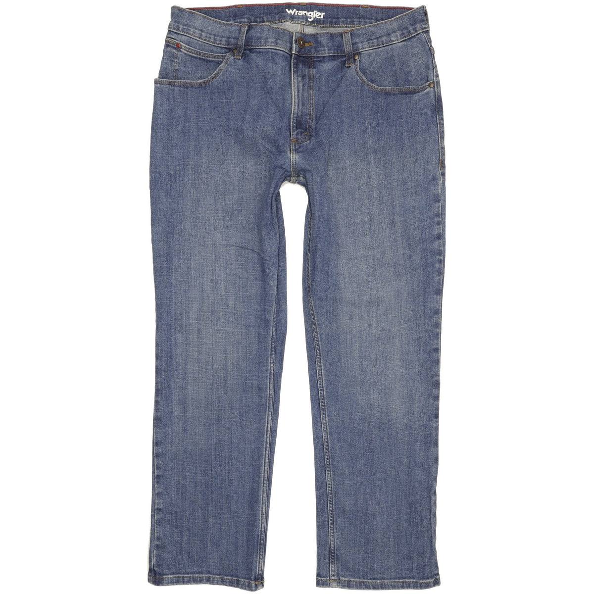 Wrangler Men Blue Straight Regular Stretch Jeans W36 L29