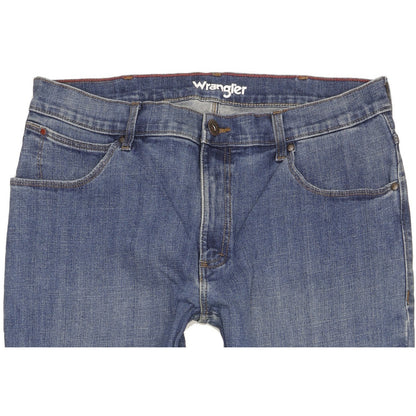 Wrangler Men Blue Straight Regular Stretch Jeans W36 L29