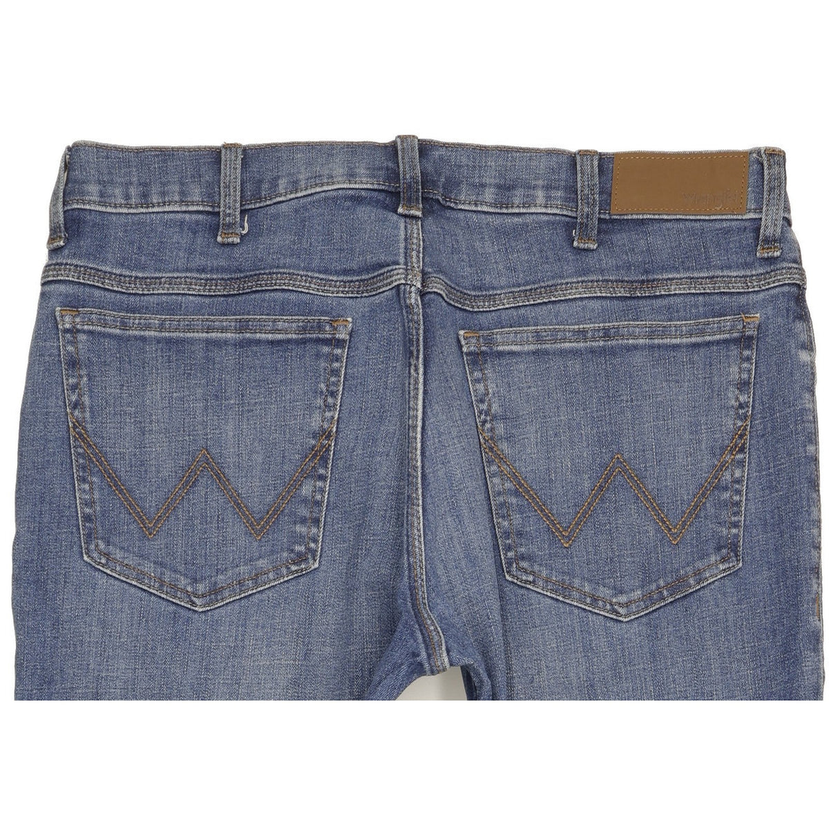 Wrangler Men Blue Straight Regular Stretch Jeans W36 L29