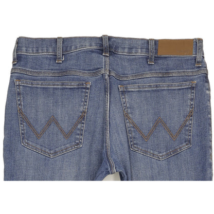 Wrangler Men Blue Straight Regular Stretch Jeans W36 L29