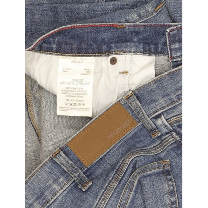 Wrangler Men Blue Straight Regular Stretch Jeans W36 L29