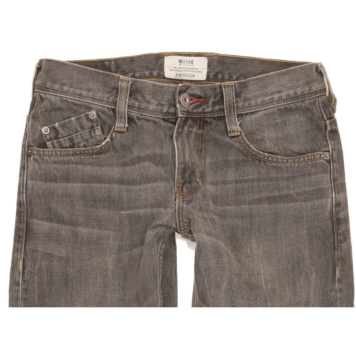 Mustang New Oregon Men Grey Straight Regular Jeans W30 L31