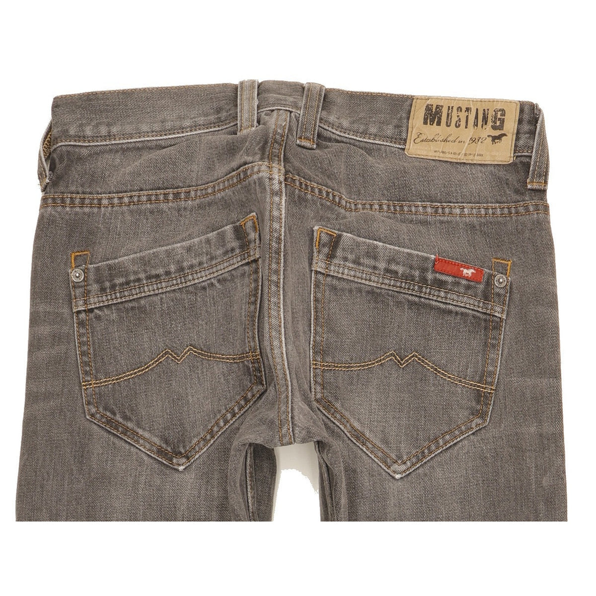 Mustang New Oregon Men Grey Straight Regular Jeans W30 L31