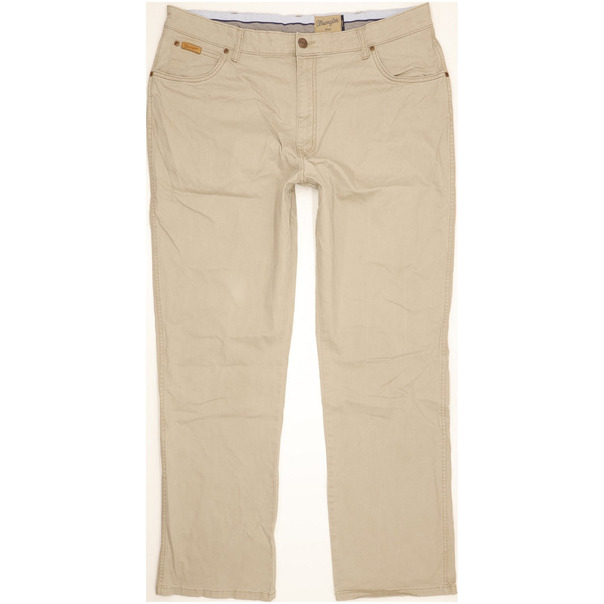 Wrangler Texas Men Beige Straight Regular Stretch Jeans W40 L32