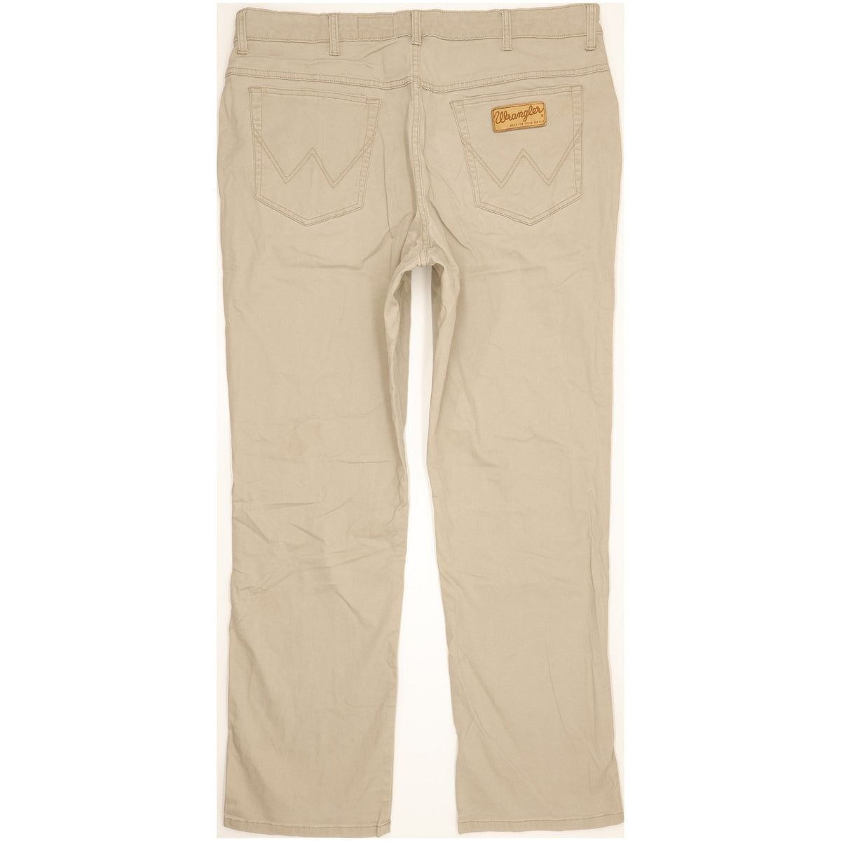 Wrangler Texas Men Beige Straight Regular Stretch Jeans W40 L32
